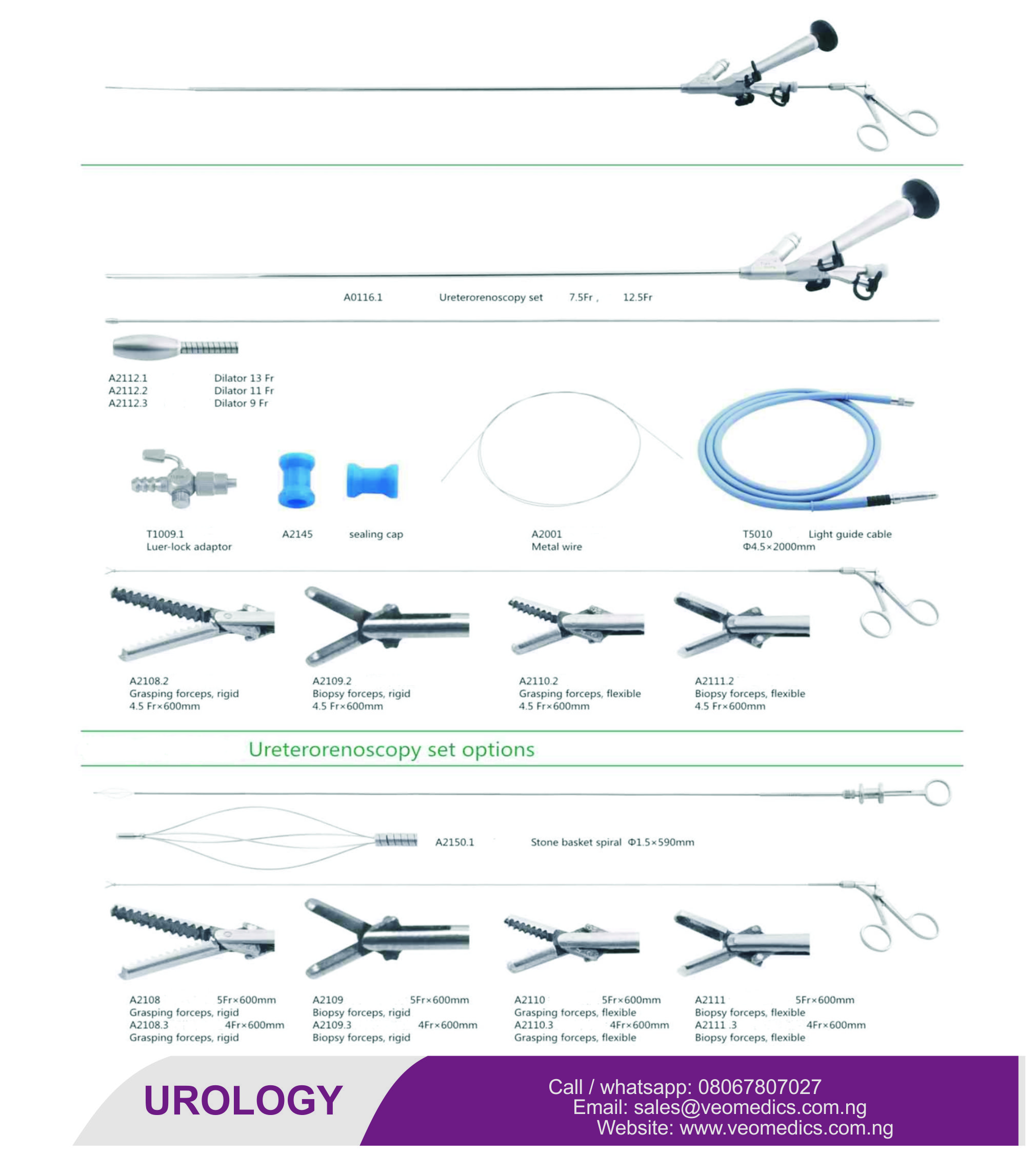 URETERORENOSCOPY SET